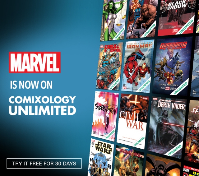 Marvel Comics Comixology Amazon Kindle launch